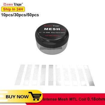 

Original DamnVape Intense Mesh MTL Coil 0.18ohm Replacement Coil for Intense Mesh MTL RDA Tank Atomizer e-cigarette Accessories