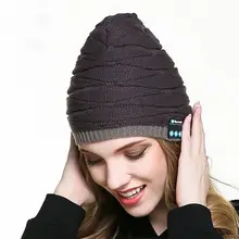 Новая Bluetooth музыкальная шапочка вязаная шапка Skully w/беспроводные стерео наушники гарнитура Громкая связь микрофон Аксессуары