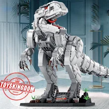 

Classic movie Creative Jurassic dinosaurs moc building block Tyrannosaurus Indominus Rex model bricks toys collection for boys