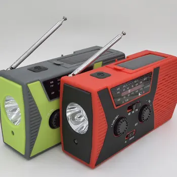 

Solar Power Hand-Cranked Multifunctional Manual Radio Solar Charging Radio Reading Light With Flashlight