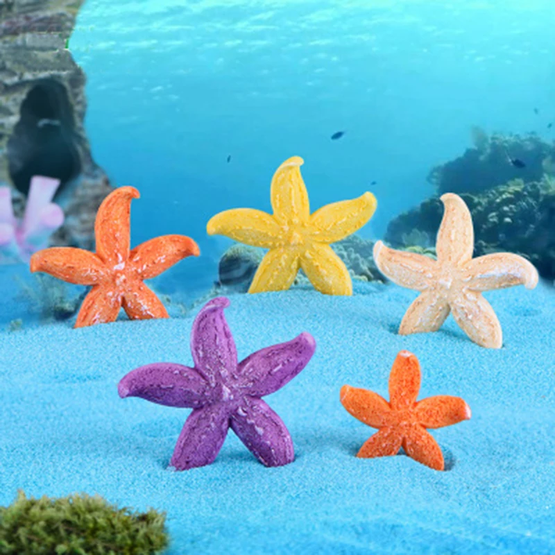Красочные морские звезды Морская звезда ракушки для украшений мини Ремесла