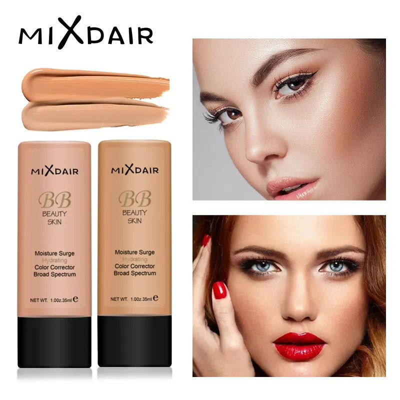 MIXDAIR Liquid Foundation Moisturizing Face Make Up Base BB Cream Whitening Full Coverage Concealer Long Lasting Primer | Красота и