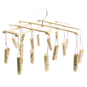 

Multi-function Bamboo Material Foldable Windproof Socks Clothes Drying Racks,,