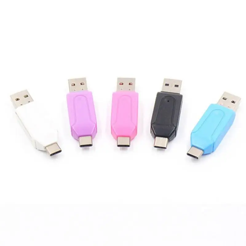 

2 In 1 Type-c USB OTG Adapter Universal Micro TF SD Card Reader Universal Type-C USB OTG TF/SD Card Reader