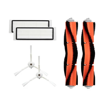 

2PCS Side Brush + 2PCS Main Brush + 2PCS Hepa Filter for Xiaomi Vacuum 2 / 1S for Roborock S55 Robot Vacuum Cleaner Accessories