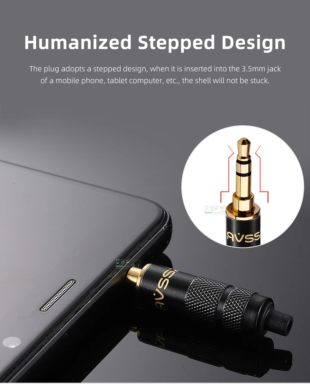 AVSSZ High-End 3.5mm Stereo Headphone Extension Cable with Gold-Plated Dual-Channel, Balanced 4.4mm Plug - 3/4/5 Poles Description Image.This Product Can Be Found With The Tag Names Headphone extension cable jack, Jack 25 mm 44 mm 3 4 5 Pole TRRS TRRRS, Jack 35 mm Stereo Mono Plug, Jack 35 mm TRS TS