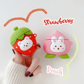 

Cute Earphone Case For AirPods Pro Case Cartoon Cover For Apple AirPods Pro 3 Bags Protect Case with Carabine Hook