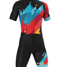 Велоспорт Skinsuit Триатлон Speedsuit Trisuit все в одном короткий рукав Speedsuit Maillot Ciclismo Одежда