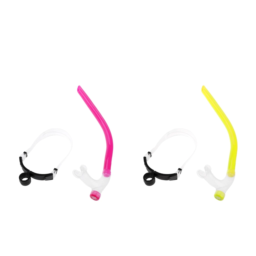 Silicone Professional Swimming Snorkel Set Breathing Tube & Hair Band Buckle Diving Masks 