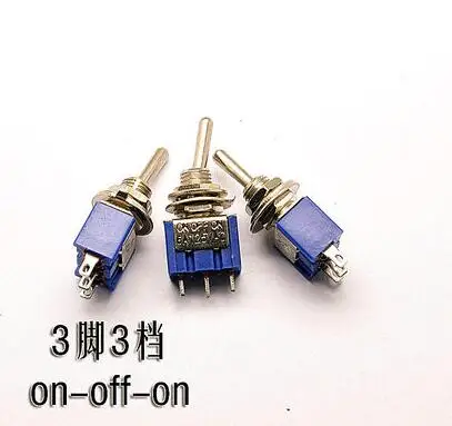 10 шт./лот мини MTS-103 3-контактный ВКЛ-ВЫКЛ-на 6A 125V 3A250VAC тумблеры хорошего качества |