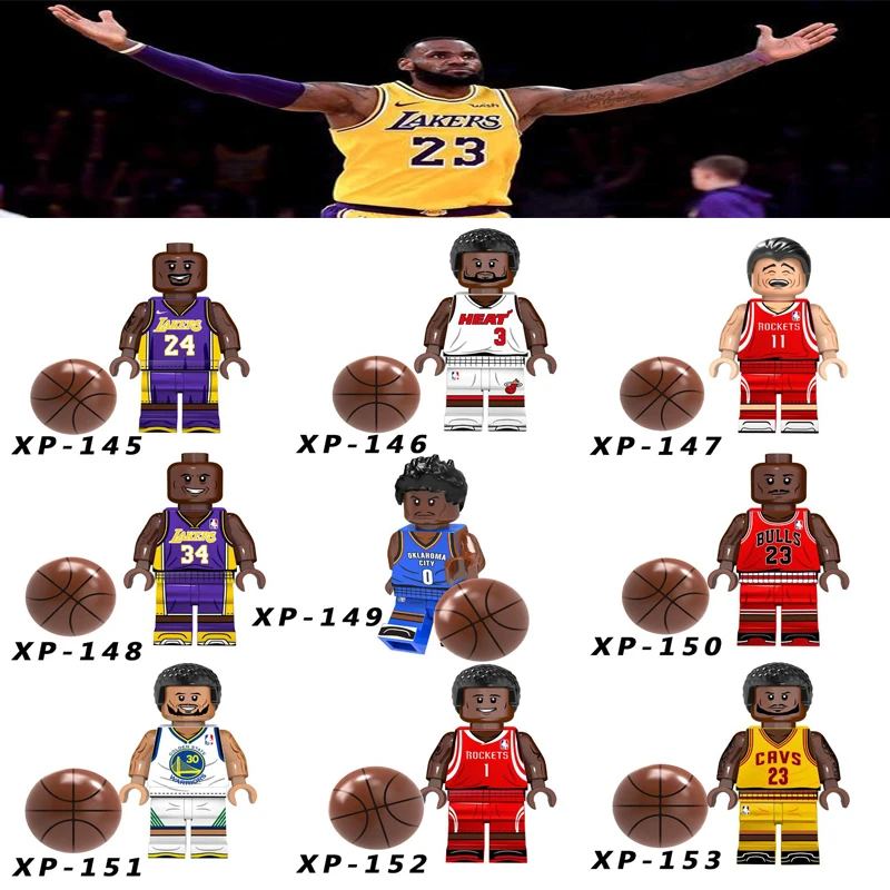Lego Basketball Player Figure Set Michael Jordan Curry Bryant James Building New