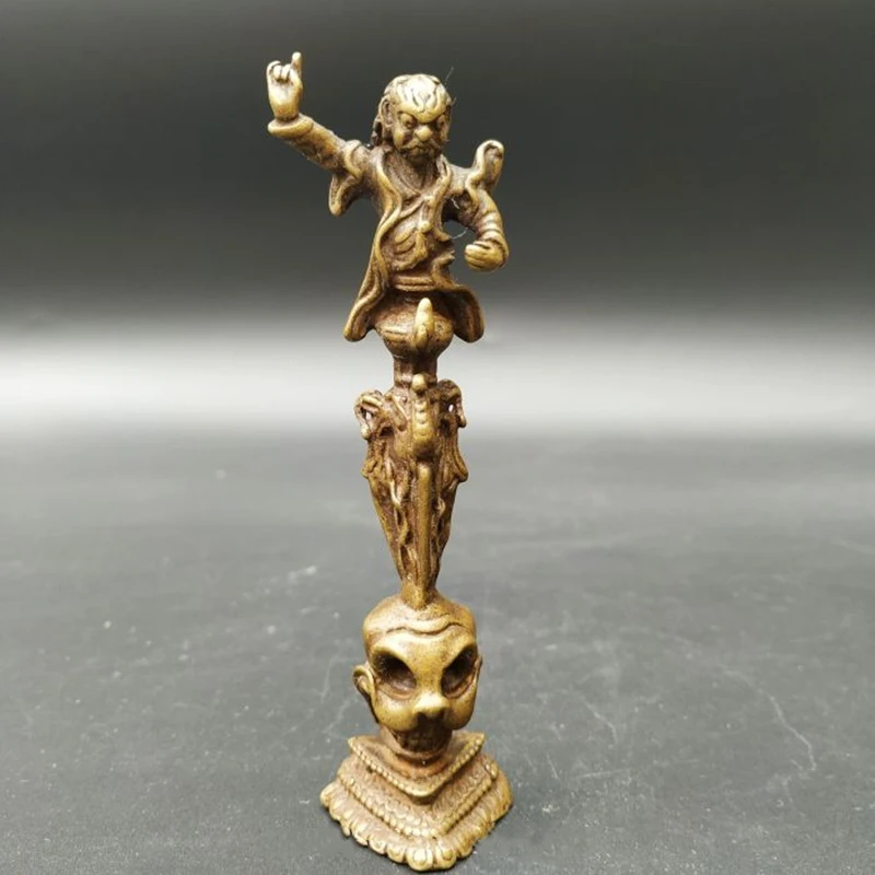 

Pure copper Buddha, Vajra Dharma protector, black sky, Feng Shui tools, Town house ward off evil spirits