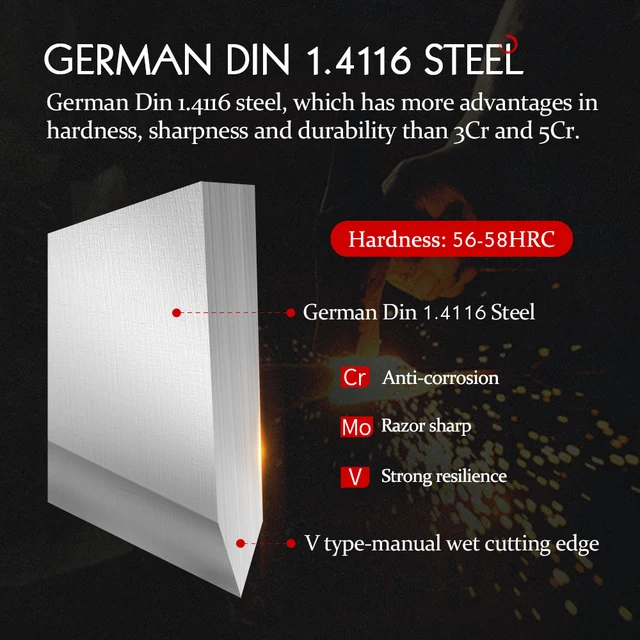 Hezhen Bázis Sorozat 5-7 Db Késkészlet Rozsdamentes Acél Dió Olló Pakka Fa Fogantyú Késsel Tartó Konyhai Szerszámokkal - Image 2