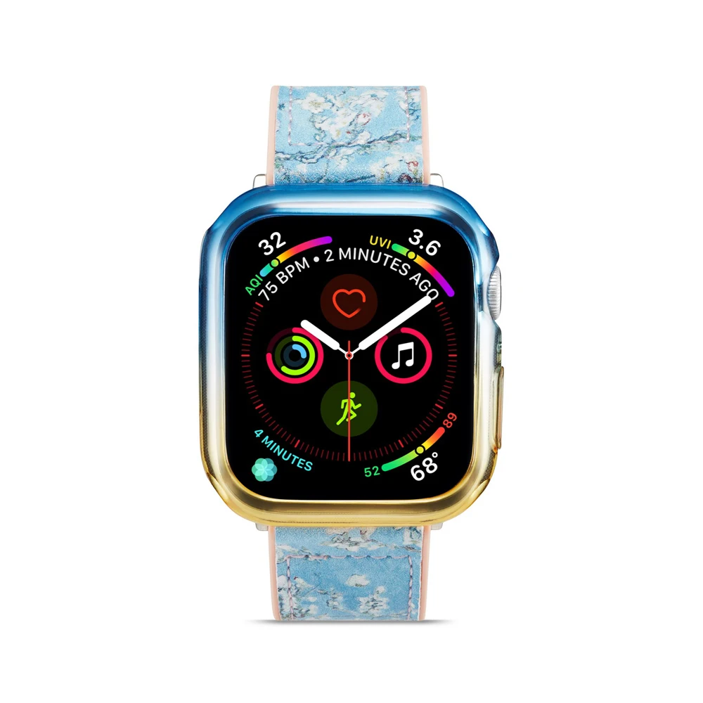 Чехол для apple watch 4, 5, 44 мм, 40 мм, цветной, мягкий, из ТПУ, чехол iwatch series 4, 5, ударопрочный чехол, аксессуары