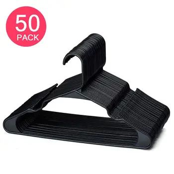 

50PCS Plastic Clothes Hangers Anti-slip Slim Clothes Rack