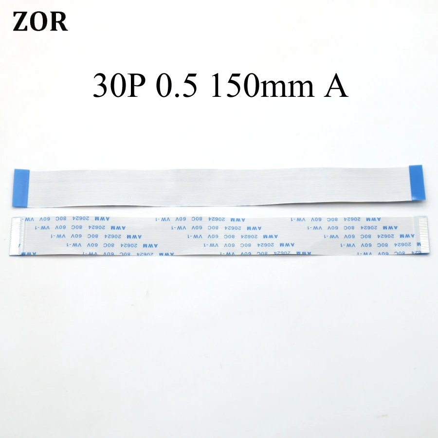 

50 шт. FFC FPC плоский гибкий кабель 0,5 мм шаг 30 контактов длина 150 мм 15 см ленточный гибкий кабель AWM 20624 80C 60 В строка