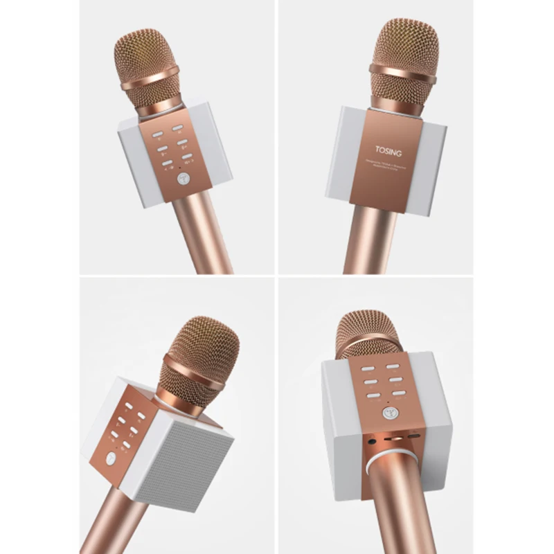 Беспроводной Bluetooth микрофон для караоке портативный динамик Совместимый телефон, ПК, планшетный компьютер для вечерние/церковные/St