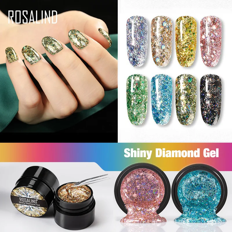 

Flashing Diamond Glue Bright Sequined Nail Polish Glue New Diamond Nail-Beauty Glue UV nail art