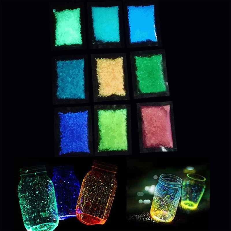 10/30g Luminous Sand Stones Glowing In The Dark Garden Park Road Pebbles Ornaments Aquariums Fish Tank Decor Patio Stone Outdoor glow stones,luminous sand