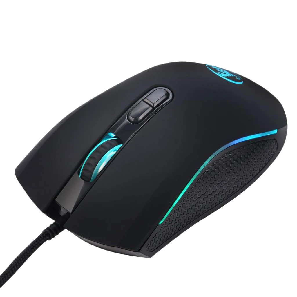 Office Gaming Home Mouse Adjustable 3200 DPI Optical Sensor 7 RGB Back Lighting Wired