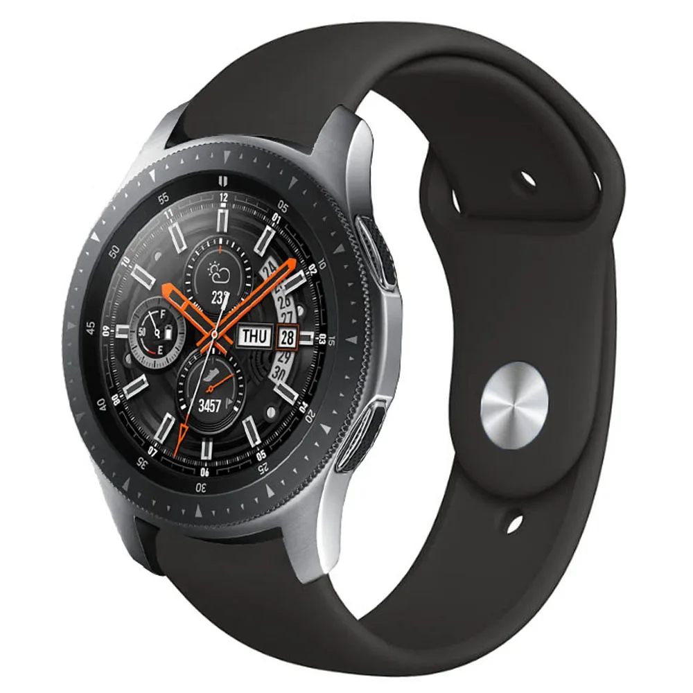 22 мм 20 мм ремешок для Galaxy Watch 42 мм 46 мм samsung gear S3 Frontier Браслет спортивный ремешок силиконовый ремешок для huawei Watch Gt