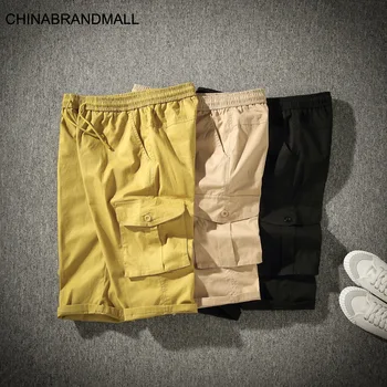 

Men Plus Fat Plus Many Yards Pocket Shorts Male Fat Man Tooling Shorts
