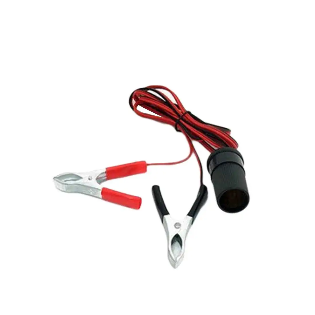 12V Clip-on Cigarette Lighter Power Socket Battery Terminal Adapter Car Plug Car Accessories