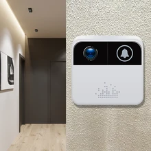 Sonnette de porte sans fil avec caméra de sécurité, interphone vidéo, wi fi, Super Mini visionneuse numérique