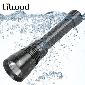 

XHP70.2 The Best Brightest Diving Swimming Flashlight Led Torch Waterproof Underwater 100m Power by 18650 or 26650 Battery 30W