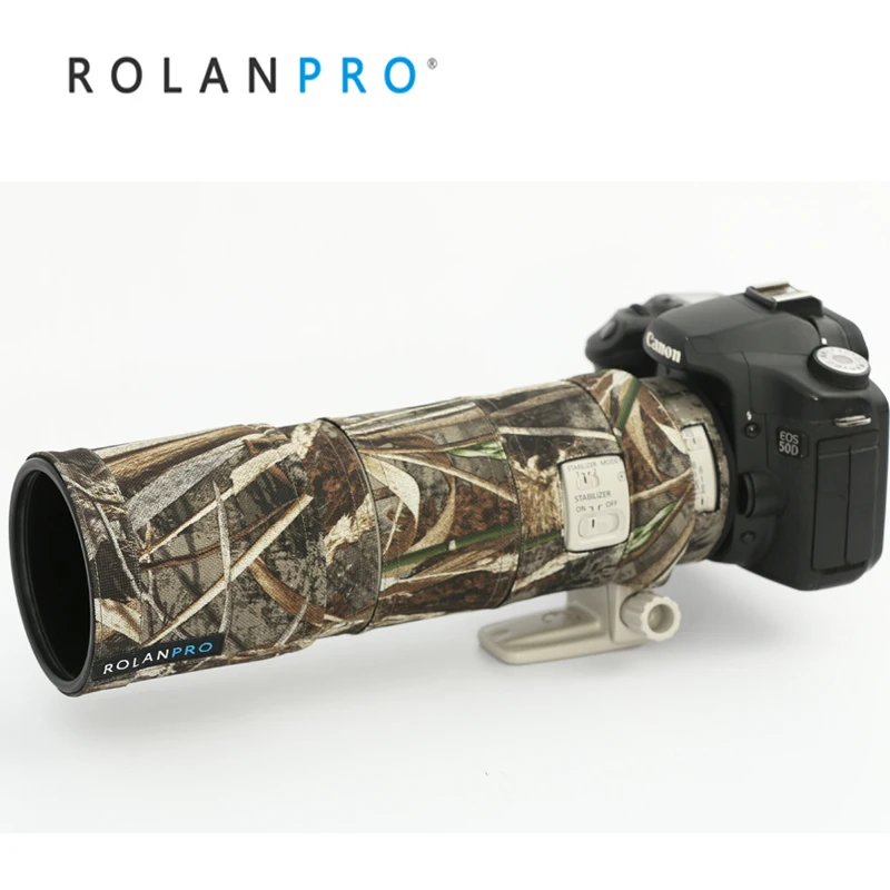ROLANPRO водонепроницаемый объектив камуфляжное пальто дождевик для Canon EF 300 мм F/4 L IS USM объектив защитный чехол защитный рукав
