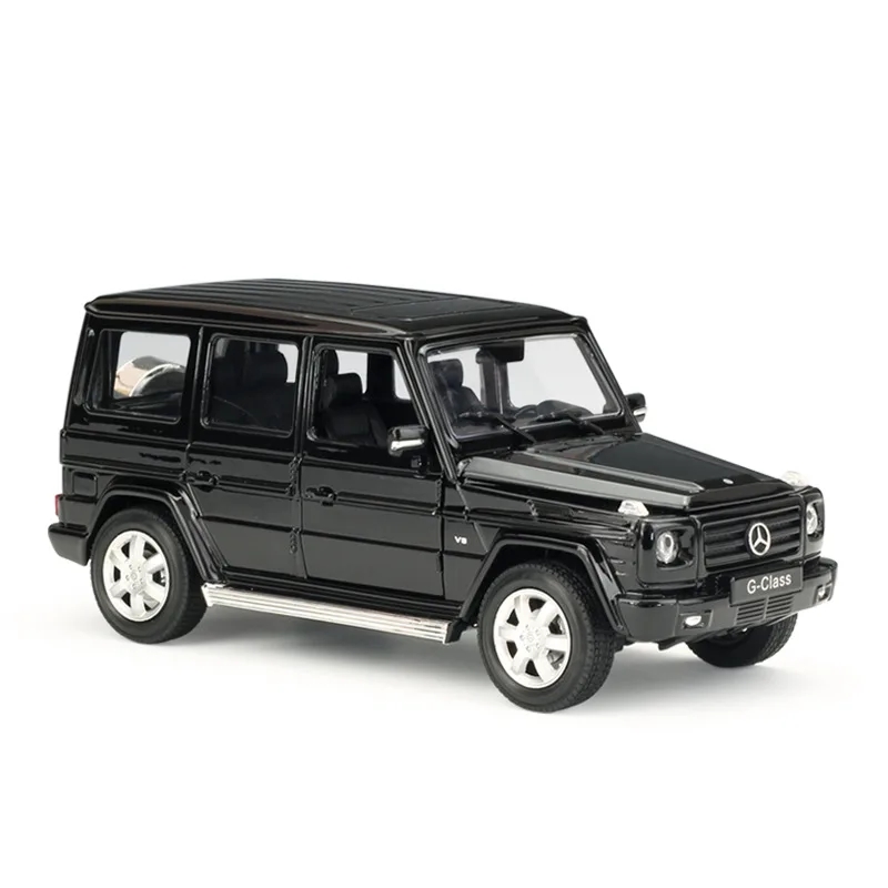 WELLY 1:24 Mercedes-Benz g-класс SUV автомобиль моделирование сплав модель автомобиля ремесла украшение коллекция игрушка инструменты подарок - Цвет: Черный