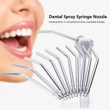 

Stainless Steel Jet Tips for 3-way Dental Syringes Dental Spray Nozzles Tips 3-way Dental Syringe Air Spray Nozzle