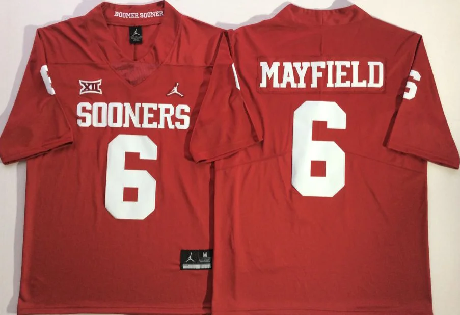 as photo Новинка Высокое качество Все сшитые Oklahoma#6 MAYFIELD#1 Мюррей Джерси - Цвет: as photo