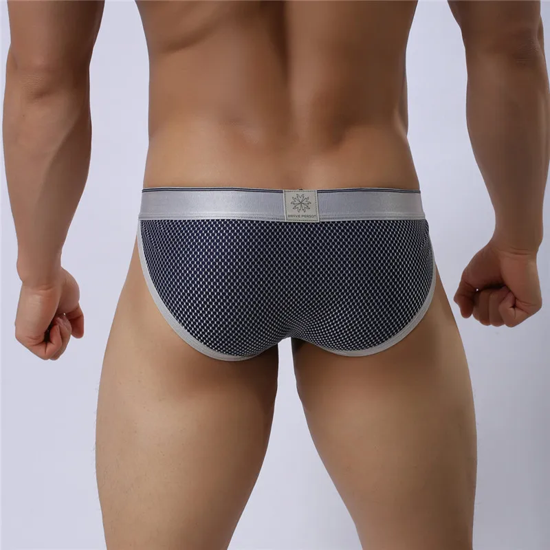 BRAVE PERSON Sexy Men Underwear Briefs Shorts High Quality Nylon Jacquard Fabric Underpants Men Briefs Low Waist Male Panties mens transparent briefs