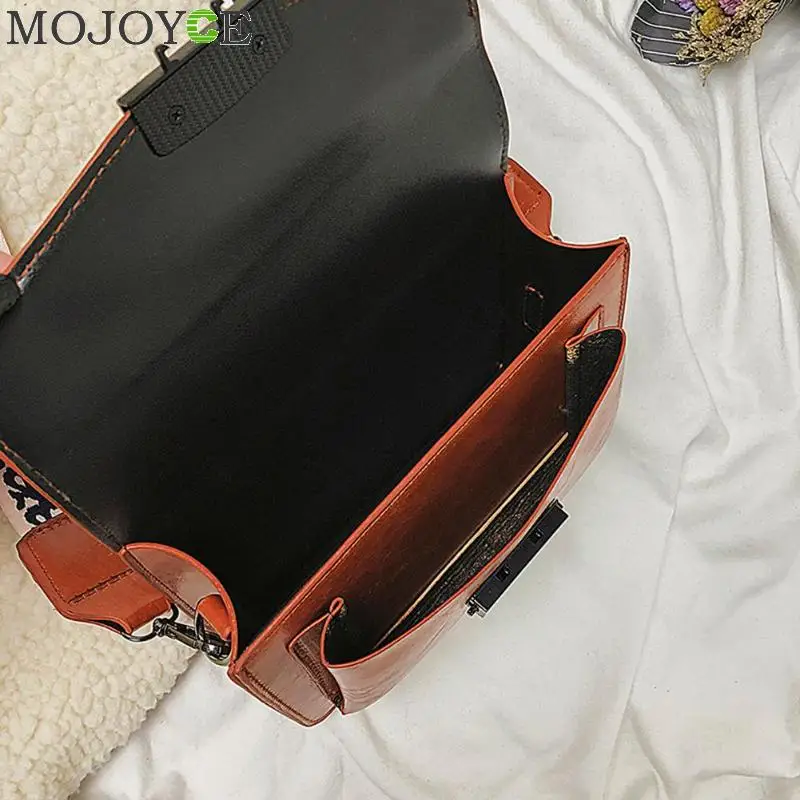 Модная однотонная женская сумка через плечо из искусственной кожи, широкая классическая сумка через плечо