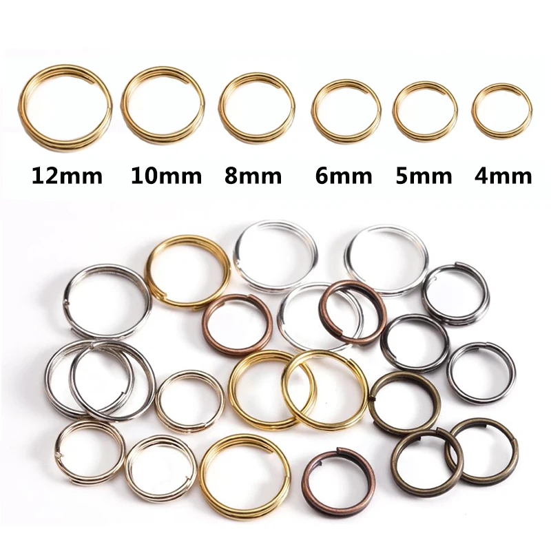 Acquista 200/100 pezzi galvanica singola tangenziale anello chiuso collegato a mano collana fai da te accessori gioielli anello di collegamento in Italia a partire da 3.91