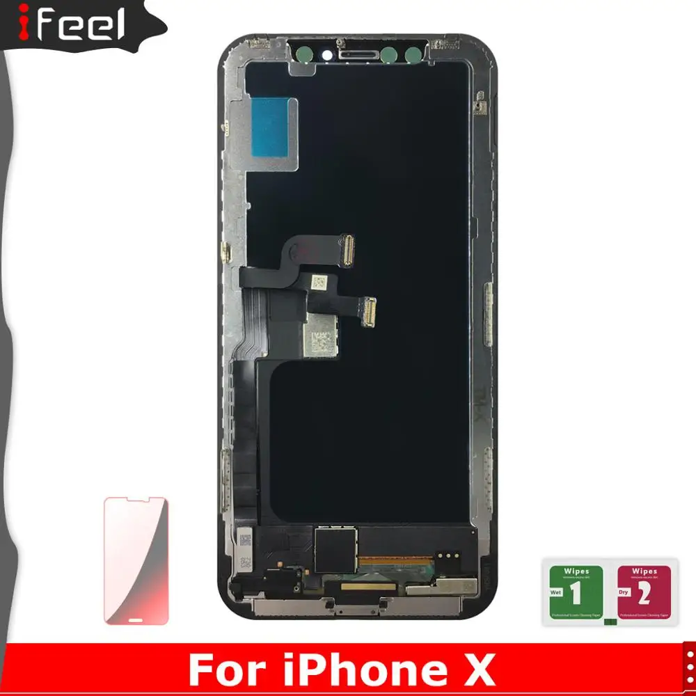 

AAA+++ For iPhone X LCD Display Touch Screen Digitizer Assembly No Dead Pixel For iPhoneX LCD with Gift