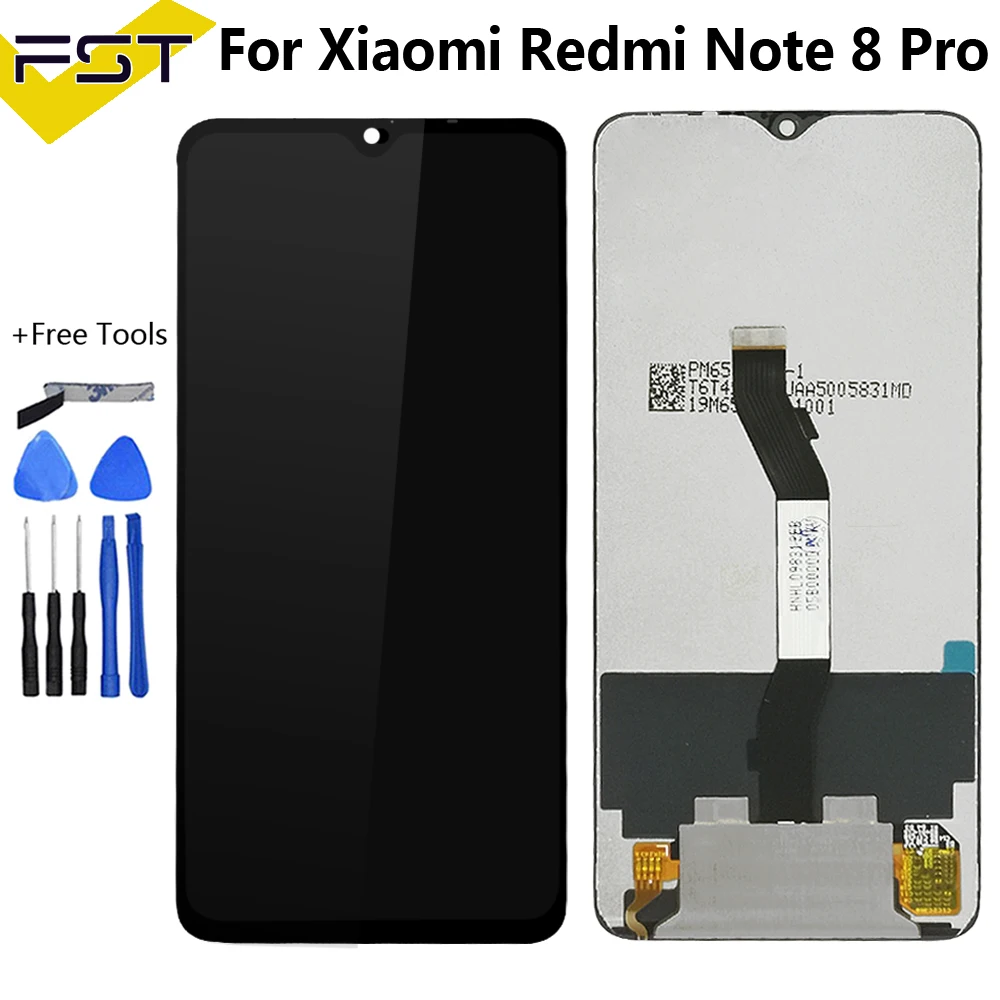 Для XiaoMi Redmi Note 7/Note 8/Note 8 Pro ЖК-дисплей+ кодирующий преобразователь сенсорного экрана в сборе запасные части с инструментами+ клей