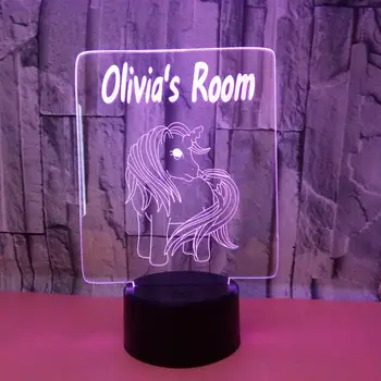 

Cartoon Animal 3D Acrylic Board Lamp USB 7-Color Changing LED Illusion Touch Night Light Desk Table Gift Home Room Decor
