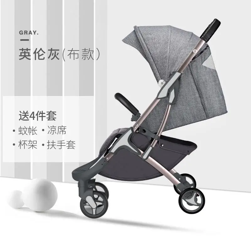 Hotmom/детская коляска, детский складной Ультра-светильник, детская коляска, детская коляска, можно кататься на колесиках, на колесиках, с зонтиком, для детей 0-3 лет - Цвет: C