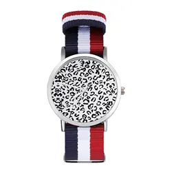 Reloj de cuarzo con diseño de leopardo gris para mujer, pulsera con diseño de animales, estética deportiva, comprar
