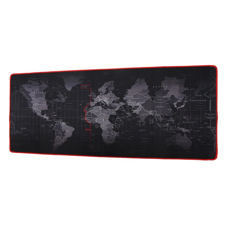 Large Non-Slip Laptop Computer Gaming Game Keyboard World Map Mouse Mat Pad Single side, non-slip design