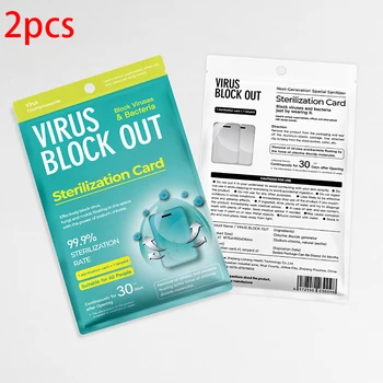 

2* Sterilizing Card Air Freshing Bacteriostatic Tool Car Internal Accesssory Universal For Home/ Office/ School