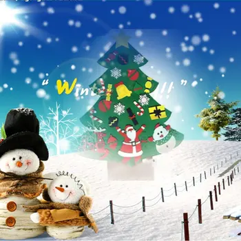 

Children Diy Christmas Tree Handmade Felt Cloth Christmas Tree Felt Stereo Christmas Tree Smooth Cutting