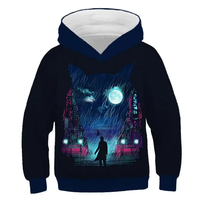 Newest Painted stripe pattern 3D print child fashion Hoodie Boys and girls Hooded Sweatshirt Kids 3D painting Sweatshirt