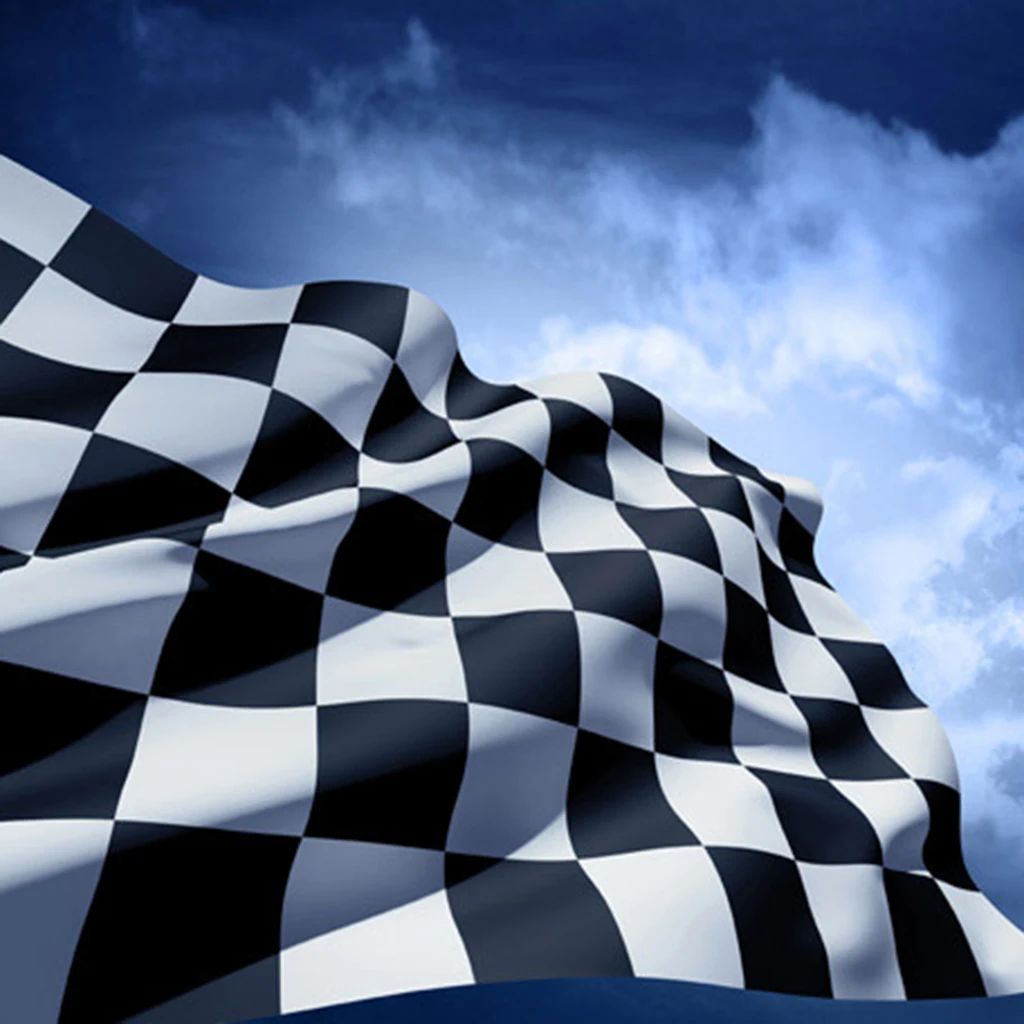 Checkered Flag Black White Racing Flag Polyester Plastic Starting End Flag Gift 2020 new arrival 