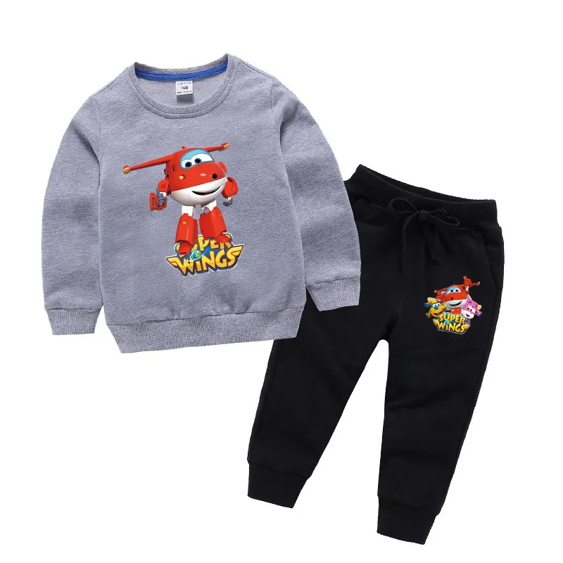 Супер Одежда с крыльями г. Весенне-осенние комплекты одежды для маленьких мальчиков детские толстовки с длинными рукавами+ штаны, одежда для маленьких девочек - Цвет: color 10