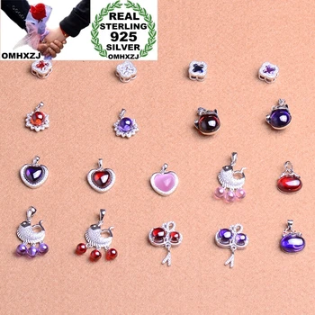 

OMHXZJ Wholesale ZB621 DIY Jewelry Making Accessories Findings Components Bracelet Necklace 925 Sterling Silver Pendant Charm