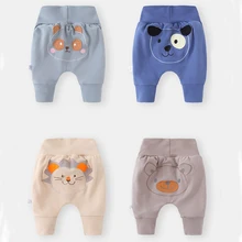 Плотные штаны для мальчиков 3-24 месяцев, зимние плотные Хлопковые Штаны для маленьких мальчиков, свободные осенние штаны с высокой эластичной резинкой на талии, Осенние штаны для мальчиков