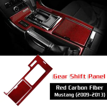 

Gear Panel Decorative Stick Cover Trims For Ford Mustang DIY Carbon Fiber